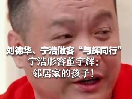 刘德华与宁浩光临“与辉同行”， 宁浩描述董宇辉就像邻家的孩子!