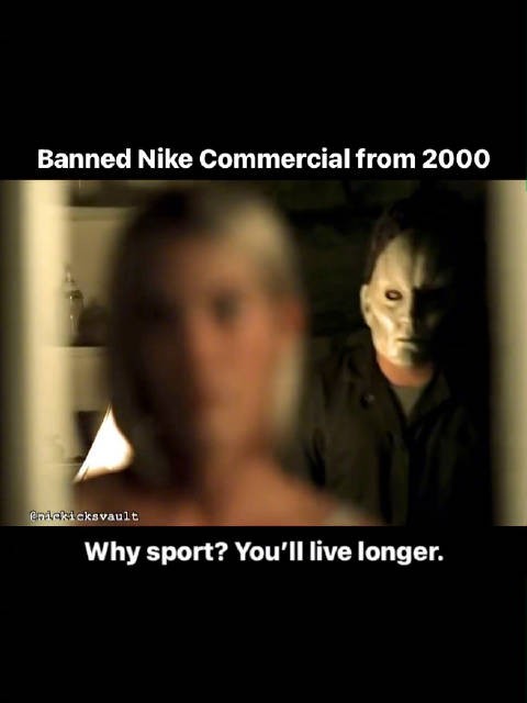 一条于2000年被禁的Nike广告，确实很惊声尖笑 nicekicksvault