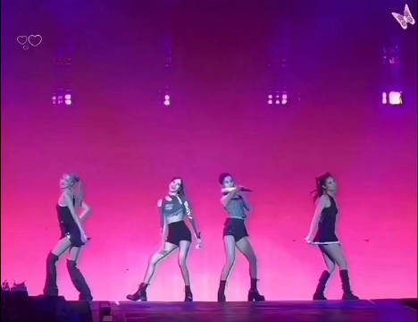 BLACKPINK IN YOUR SINGAPORE ，四人的剪影真的好美少女战士