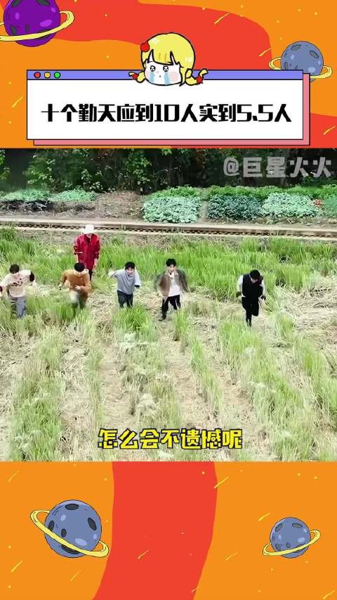 十个勤天应到10人实到5