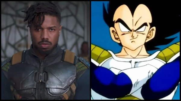 迈克尔·B·乔丹的 Killmonger 服装灵感来自贝吉塔（图片来自迪士尼、东映动画）