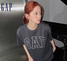 plus会员！Gap 盖璞 男士撞色logo圆领短袖T恤