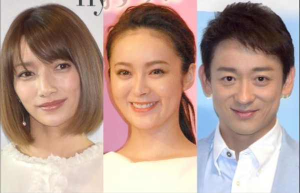 左起后藤真希、贯地谷诗穗梨、山本耕史资料图