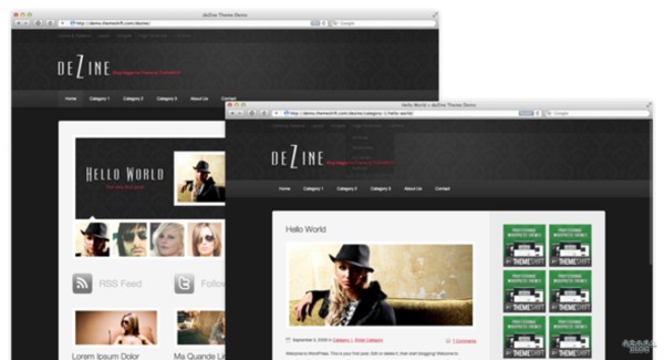 Blog Magazine Theme deZine