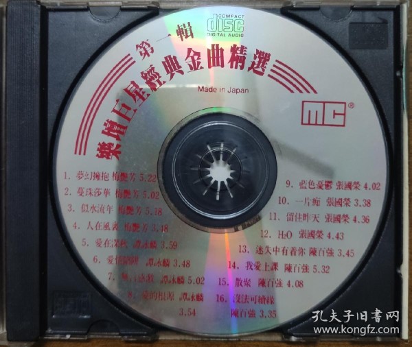 乐坛巨星经典金曲精选CD