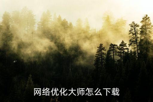 网络优化大师怎么下载