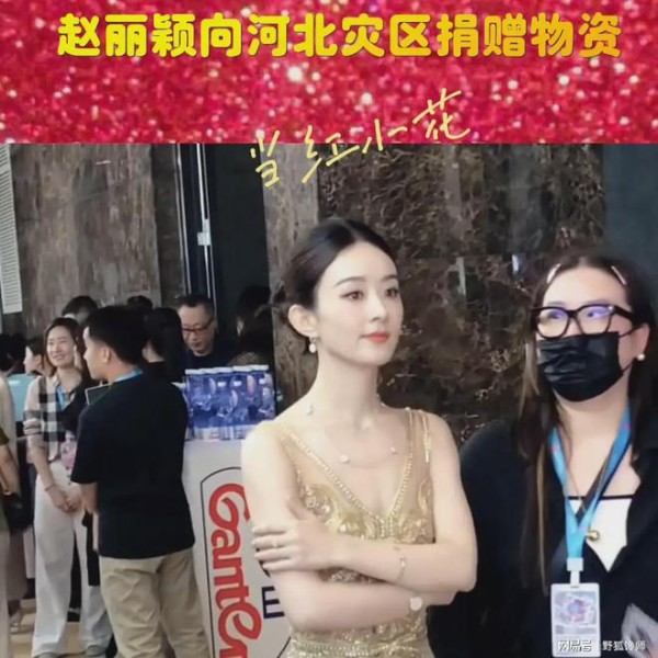 赵丽颖闷声干大事，不仅给河北灾区捐赠物资，还送到涿州村子里。