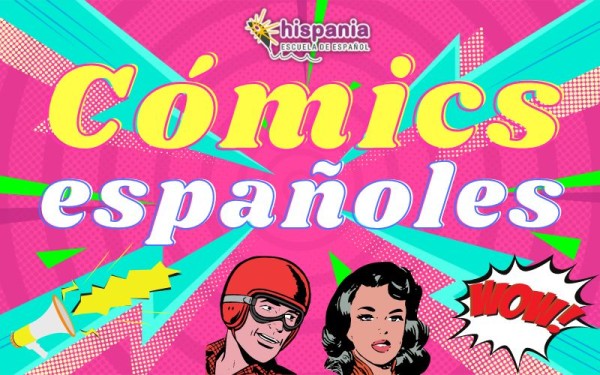 西班牙漫画中的人物。 Hispania, escuela de español