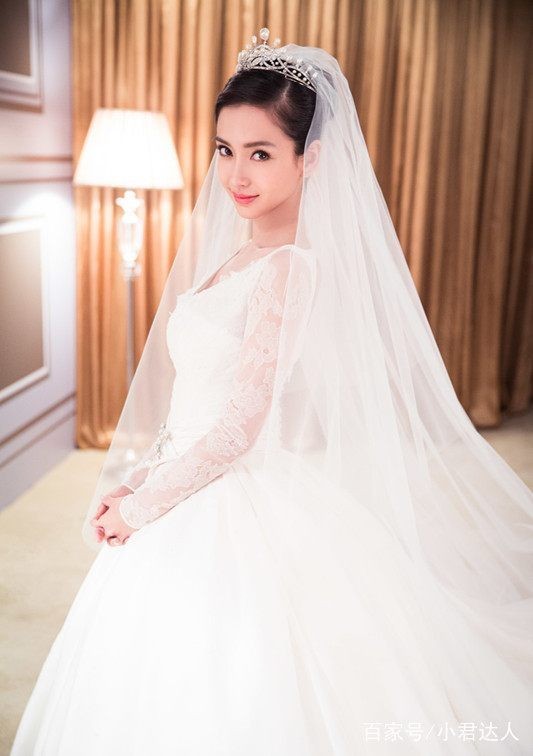 娱乐圈十大女星美丽婚纱照，你觉得哪位穿上婚纱后更美更漂亮？