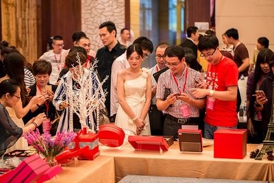 爱哆哆结婚喜饼品鉴会现场