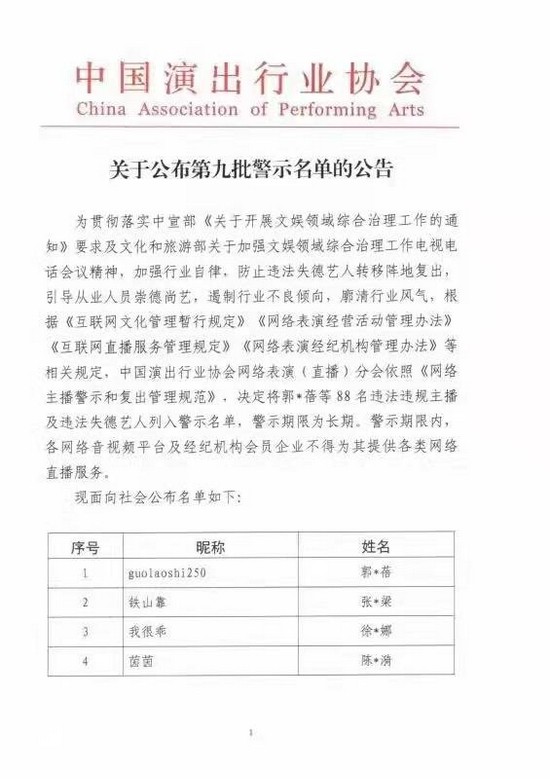 图片来源：中国演出行业协会微信公号