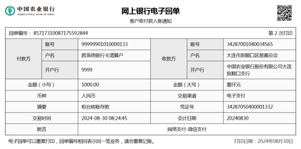 葫芦岛市灾区捐款情况公示