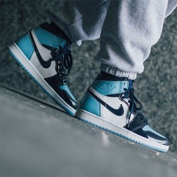 Air Jordan 1 All Star AJ1男鞋全明星漆皮北卡蓝板鞋 CD0461-401