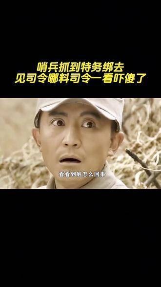 哨兵捉住特务带到司令面前，没想到司令一见竟吓得目瞪口呆！影视解析