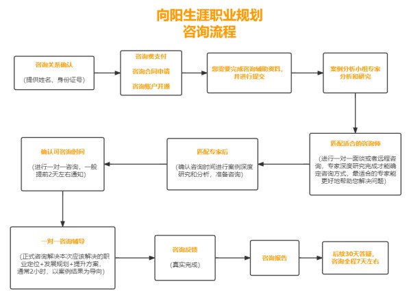 向阳生涯职业规划咨询流程