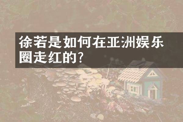 徐若瑄是如何在亚洲娱乐圈走红的？