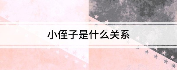 小侄子是什么关系