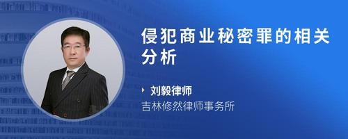 侵犯商业秘密罪的相关分析