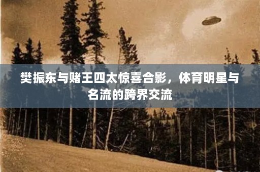 樊振东与赌王四太惊喜合影，体育明星与名流的跨界交流