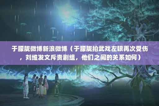 于朦胧微博新浪微博（于朦胧拍武戏左眼再次受伤，刘维发文斥责剧组，他们之间的关系如何）