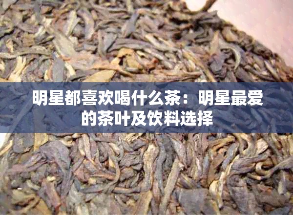 明星都喜欢喝什么茶：明星更爱的茶叶及饮料选择