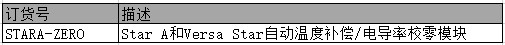 Orion StarA和Versa Star ATC/电导校零模块
