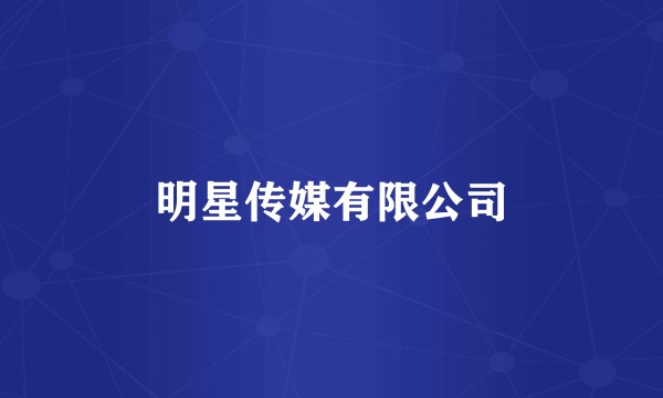 明星传媒有限公司