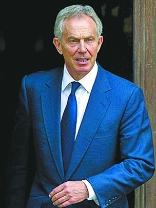 英国前首相布莱尔。