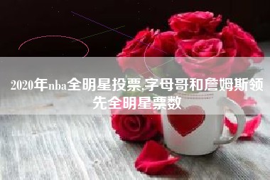 2020年nba全明星投票,字母哥和詹姆斯领先全明星票数