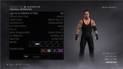 wwe2k17现役明星使用方法图文教程 怎么选到现役明星