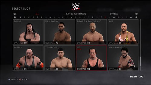 wwe2k17现役明星使用方法图文教程 怎么选到现役明星