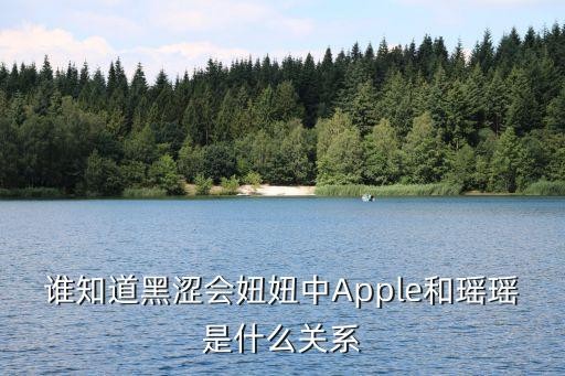 谁知道黑涩会妞妞中Apple和瑶瑶是什么关系