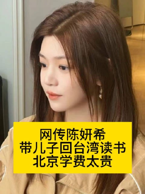 网传陈妍希带儿子回台湾读书…