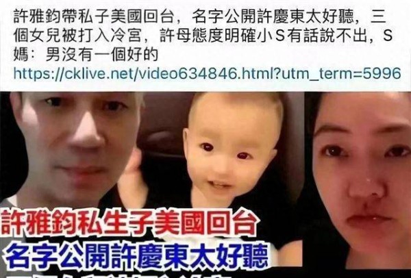 S妈夺产真相曝光：私生子即将进门，需为小S减轻负担