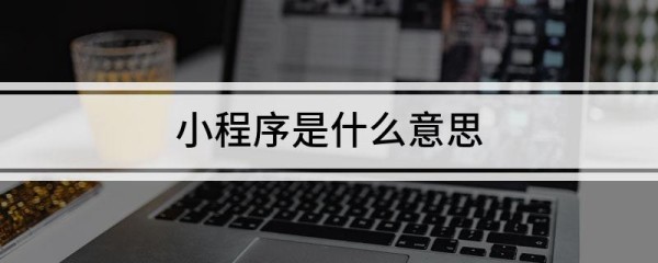 小程序是什么意思