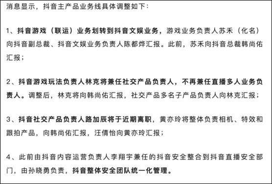 游戏业务并入文娱板块，抖音在下一盘什么棋？