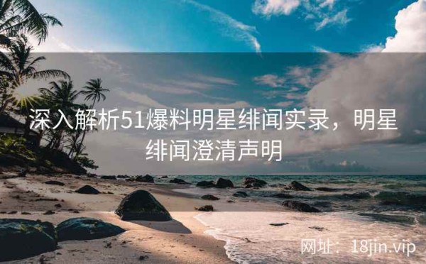 深入解析51爆料明星绯闻实录，明星绯闻澄清声明 第1张