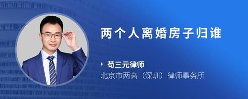 两个人离婚房子归谁