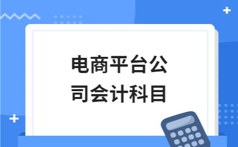 电商平台公司会计科目