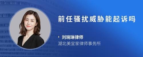 前任骚扰威胁能起诉吗