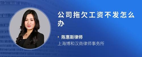 公司拖欠工资不发怎么办