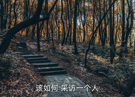 该如何 采访一个人