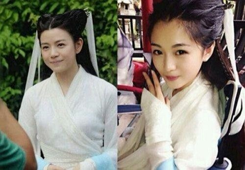 当小龙女遇上了替身，决定是替身美过本人，而陈妍希本身的婴儿肥也成为了史上脸最大的小龙女。