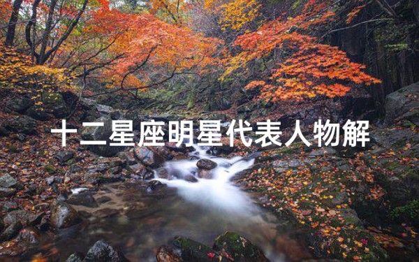 十二星座明星代表人物解析-探寻星座与名人特质的关系