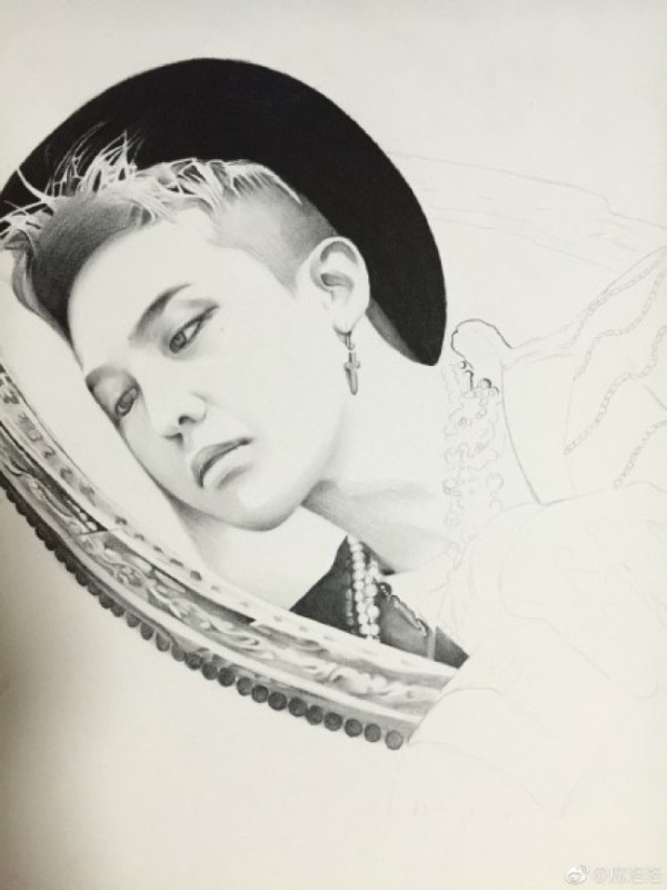 明星权志龙素描画图片 权志龙素描手绘教程 权志龙素描怎么画 画法_www.youyix.com