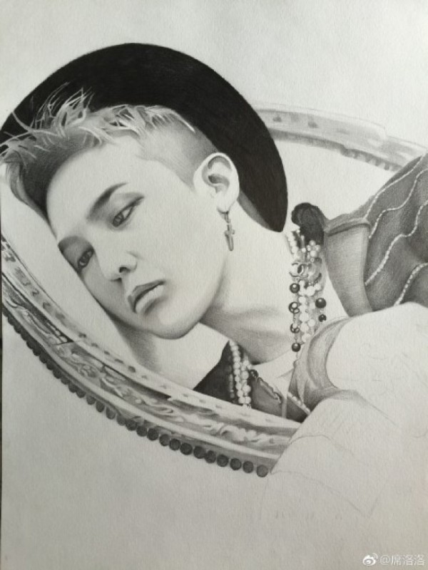 明星权志龙素描画图片 权志龙素描手绘教程 权志龙素描怎么画 画法_www.youyix.com
