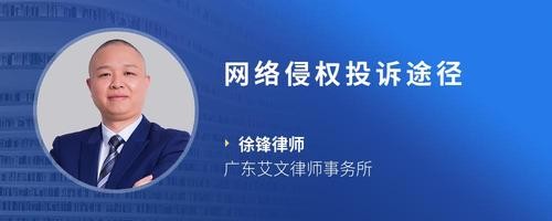 网络侵权投诉途径