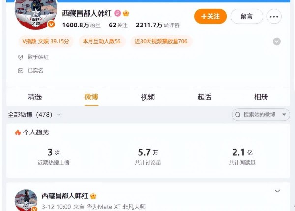 韩红妈去世，娱乐圈静悄悄，网友：莫非母女真不和？
