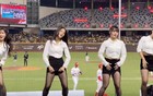 啦啦队女神扮OL跳舞窄裙翻起，揭一关键：尽力了