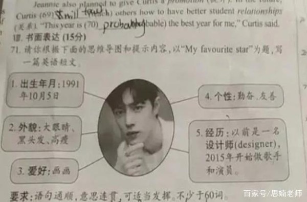 英语作文要求“向王一博介绍肖战”？明星频登试卷，家长褒贬不一
